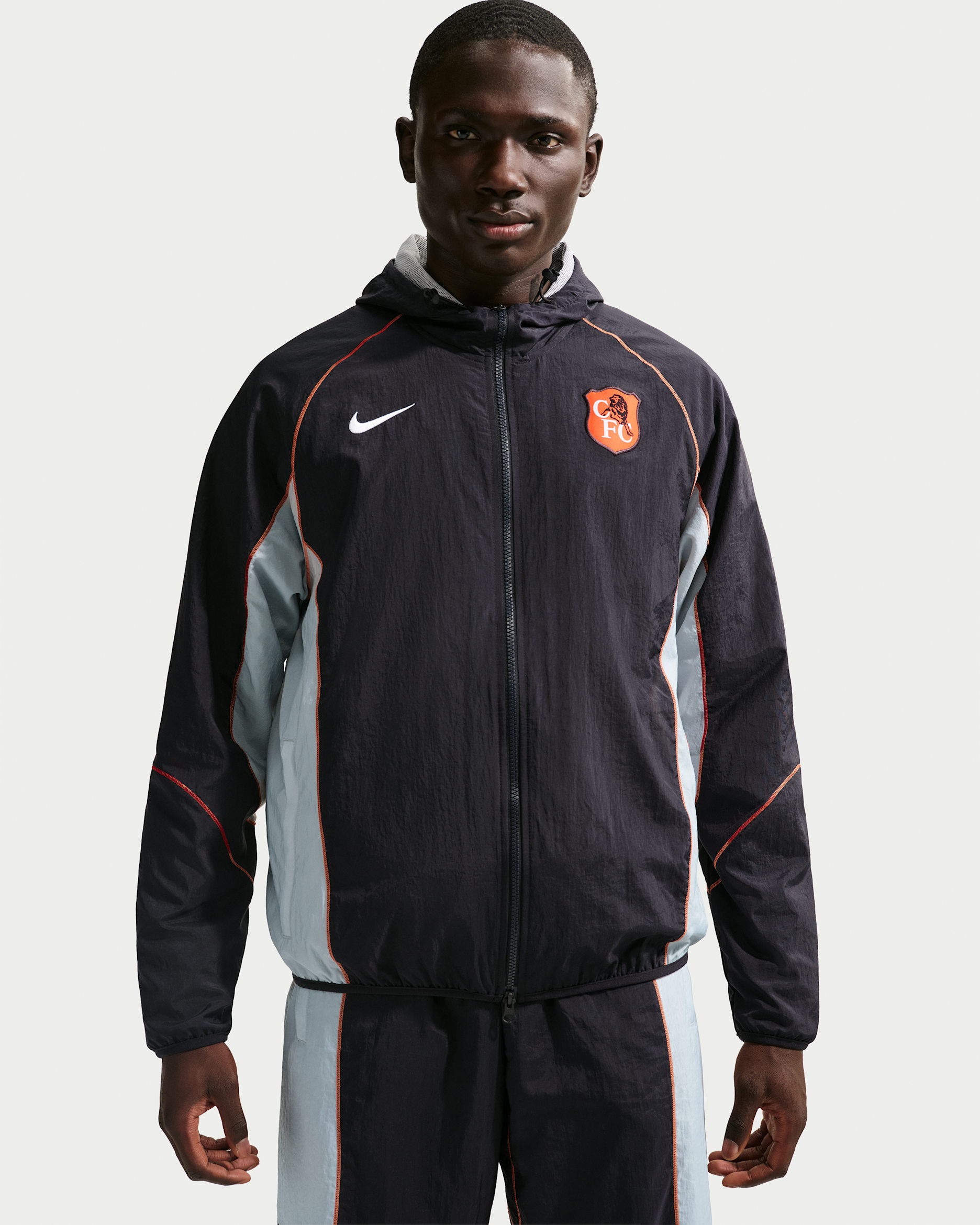Chelsea FC Strike+ SE Men's Nike Soccer Repel Hooded Jacket. Nike.com Chelsea FC Strike+ SE Men's Nike Soccer Repel Hooded Jacket. Nike.com